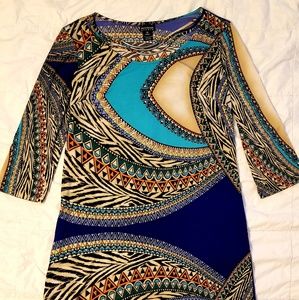 Colorful flattering dress